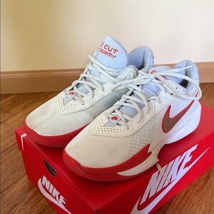 Nike Red and White Athletic Shoes
